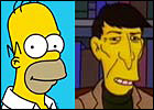 Homer Simpson and Mr. Spock