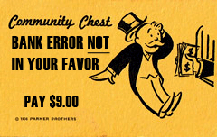 Bank error not in you favor