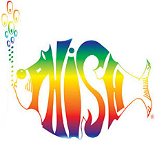 Phish Logo -- I actually have a signed version of this logo hanging around by the guy who originally drew it.