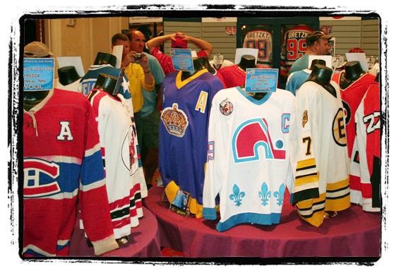 worn hockey jerseys