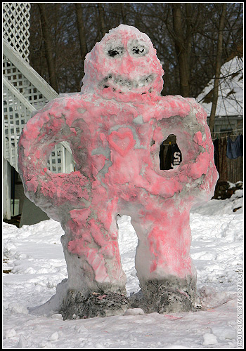 The Pink Snowman