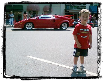 Countach driving by